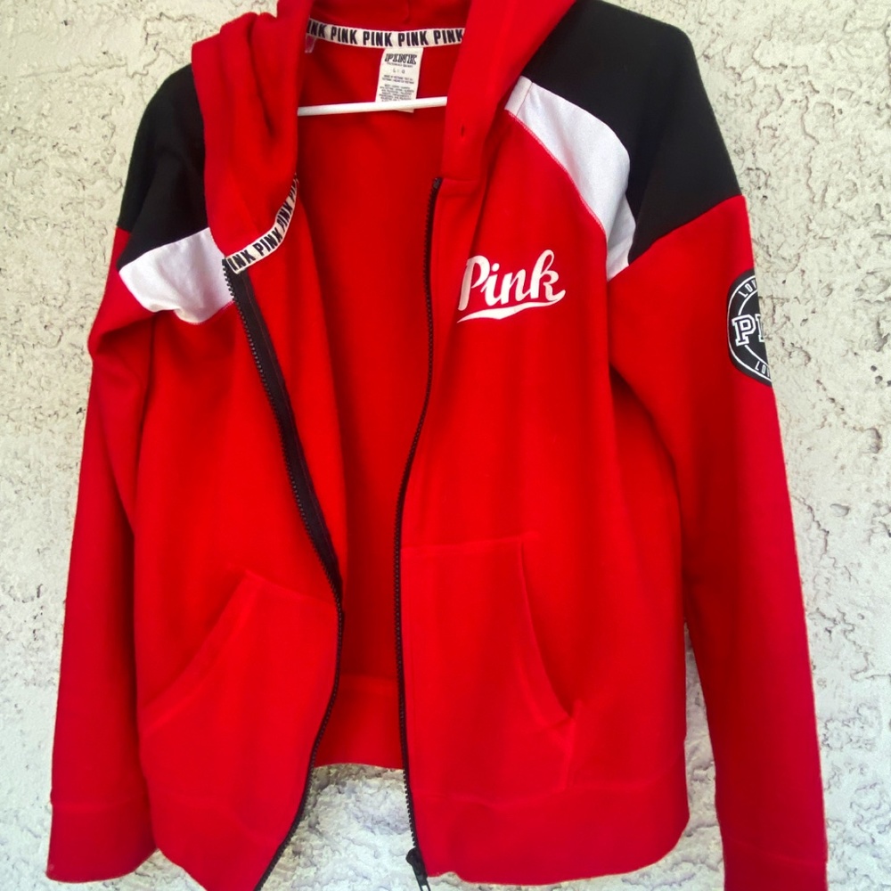 Red Black & White “PINK” Hoodie